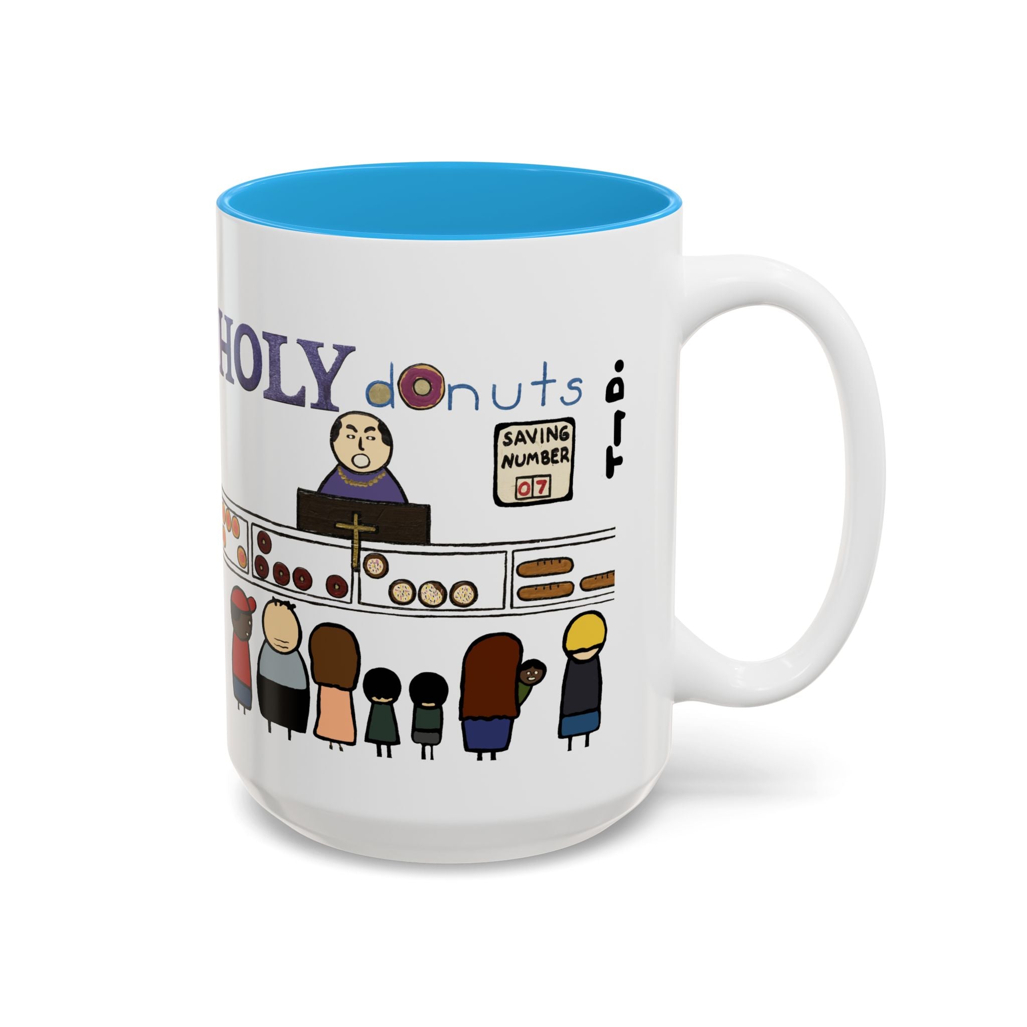Tony Dotson Holy Donuts Ceramic Mug  (15oz)