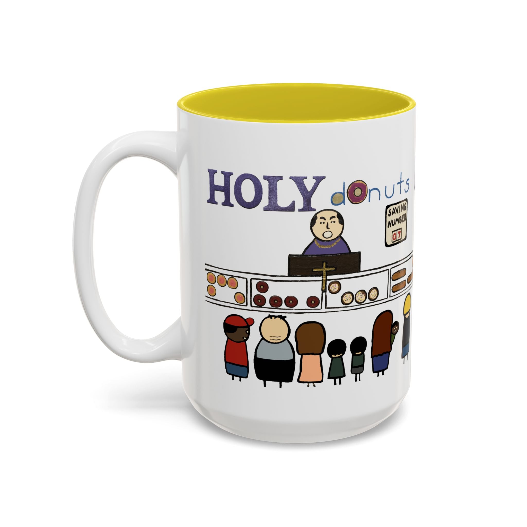 Tony Dotson Holy Donuts Ceramic Mug  (15oz)
