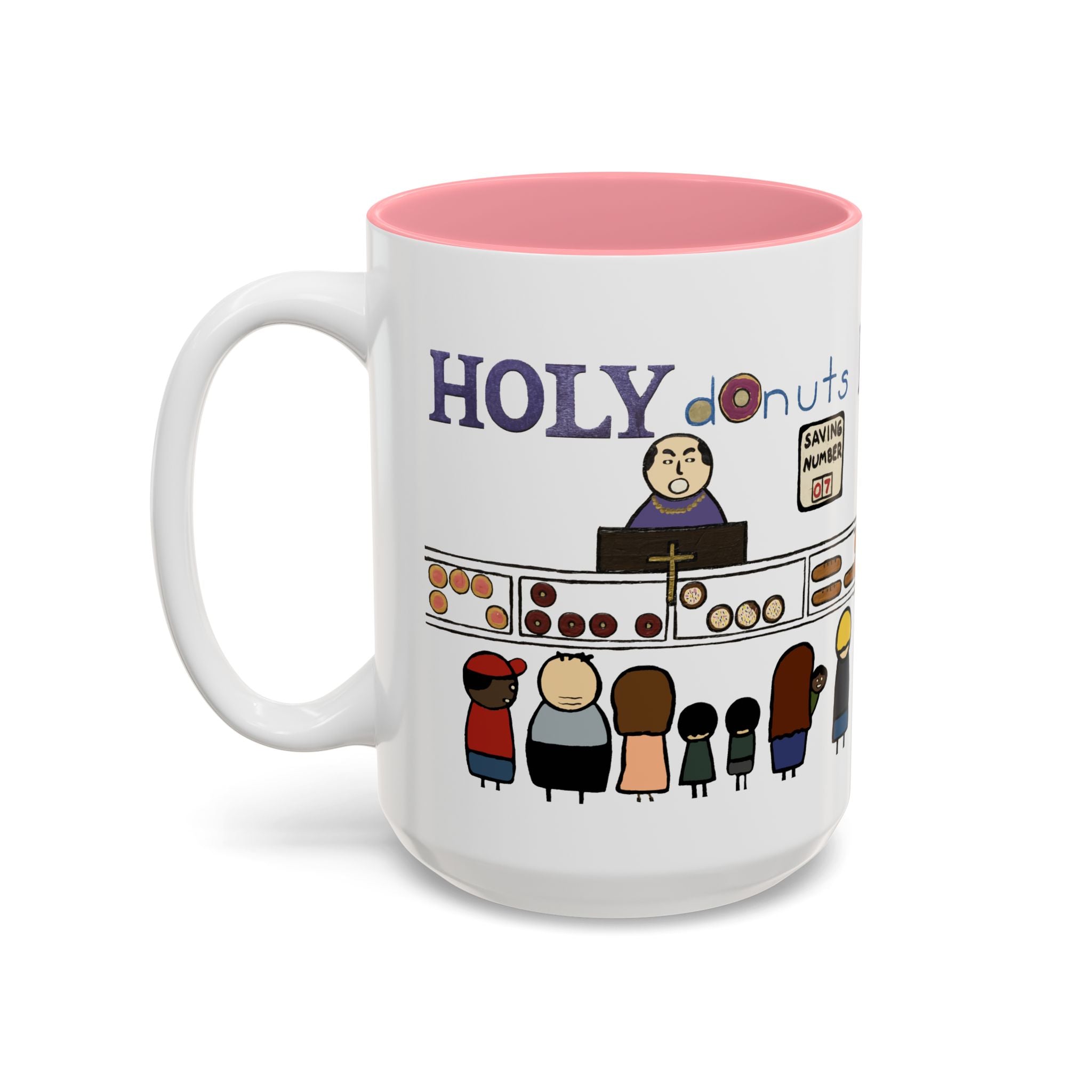 Tony Dotson Holy Donuts Ceramic Mug  (15oz)