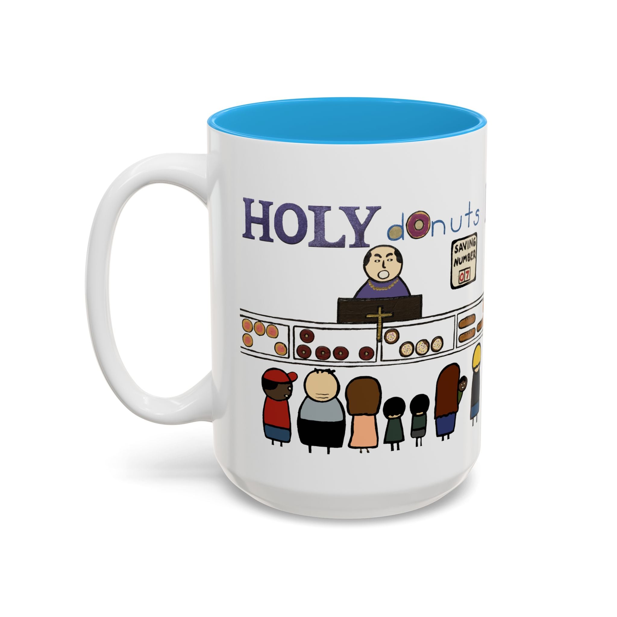 Tony Dotson Holy Donuts Ceramic Mug  (15oz)